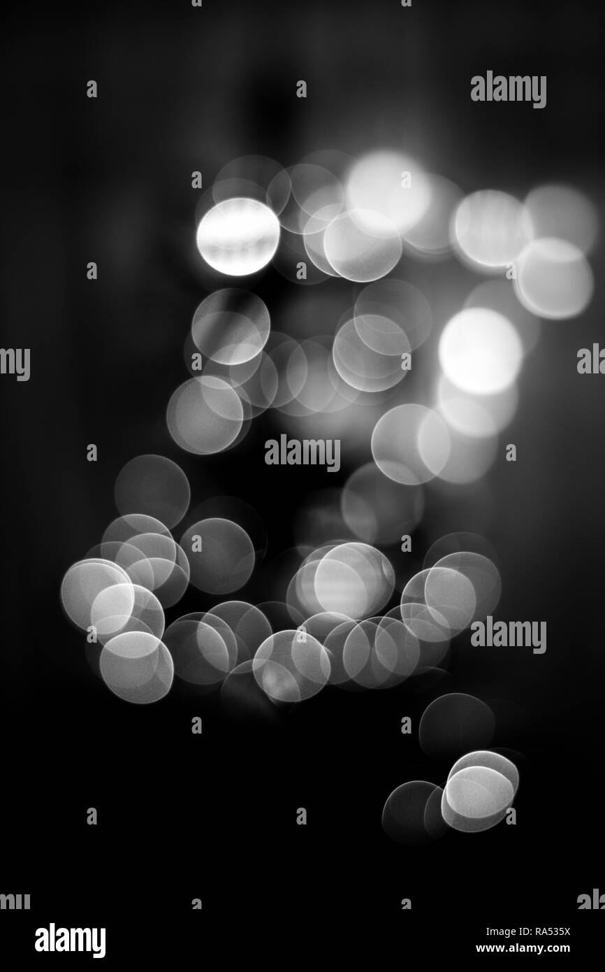 bokeh effects in black and white tones close-up 2018 Stock Photo - Alamy