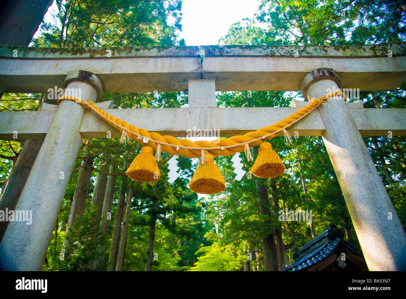 Oyama Shrine in Tateyamamachi, Japan. Japan is a country located in