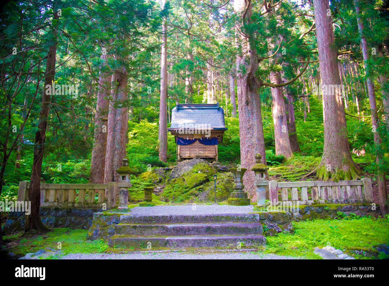 Oyama Shrine in Tateyamamachi, Japan. Japan is a country located in