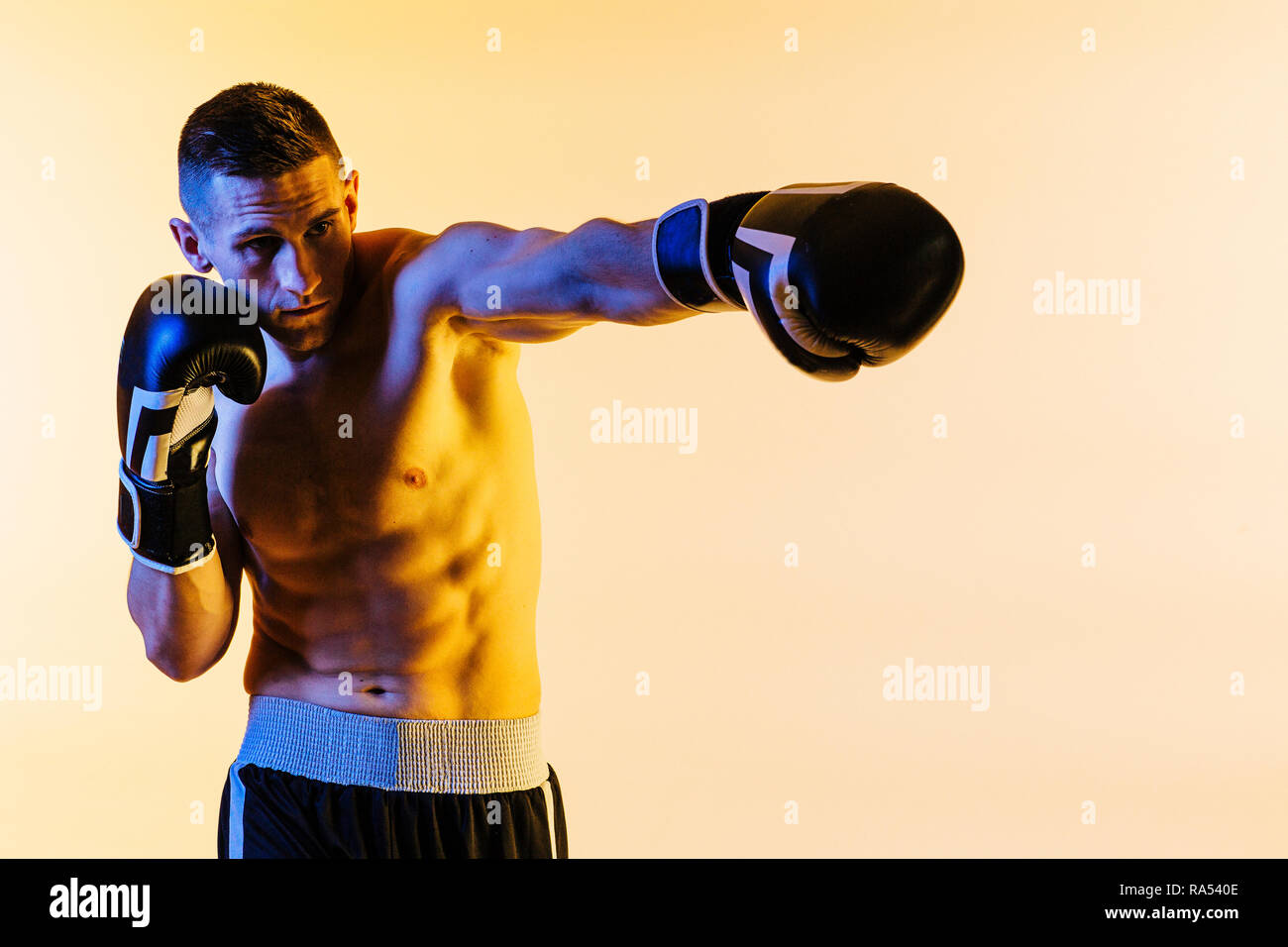 Boxer Throwing Punch High Resolution Stock Photography and Images Alamy