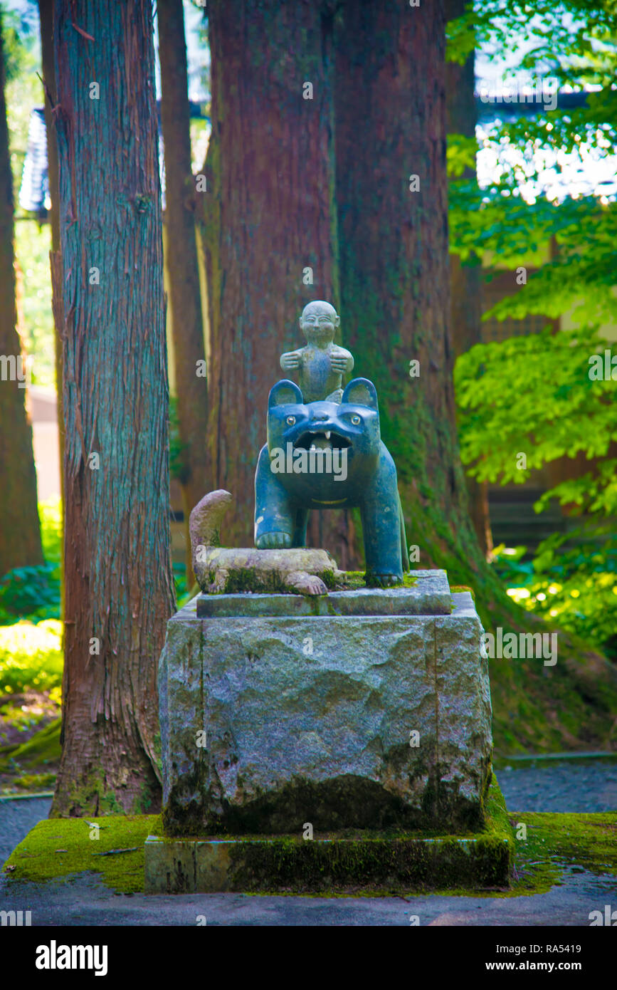 Oyama Shrine in Tateyamamachi, Japan. Japan is a country located in