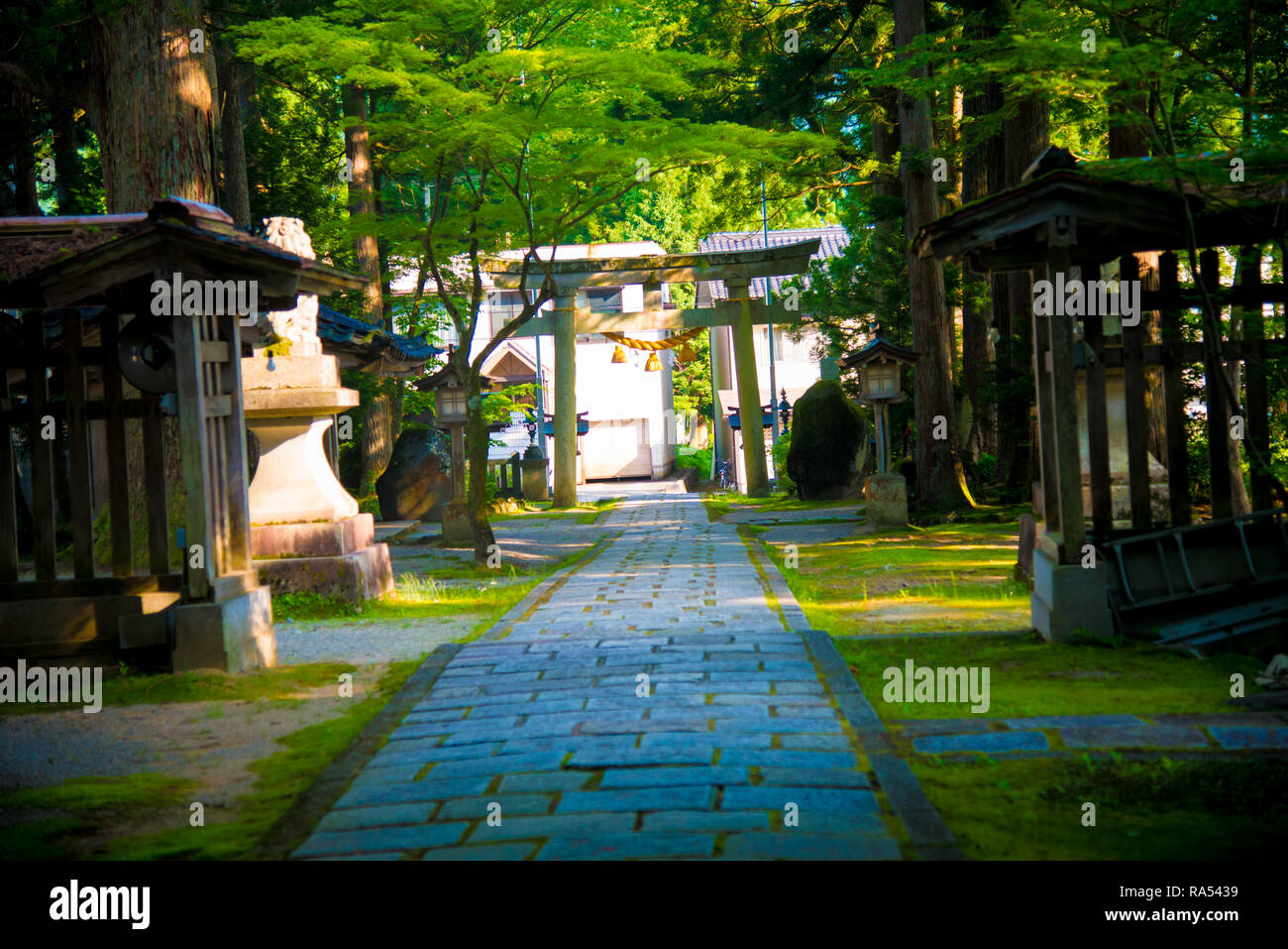 Oyama Shrine in Tateyamamachi, Japan. Japan is a country located in