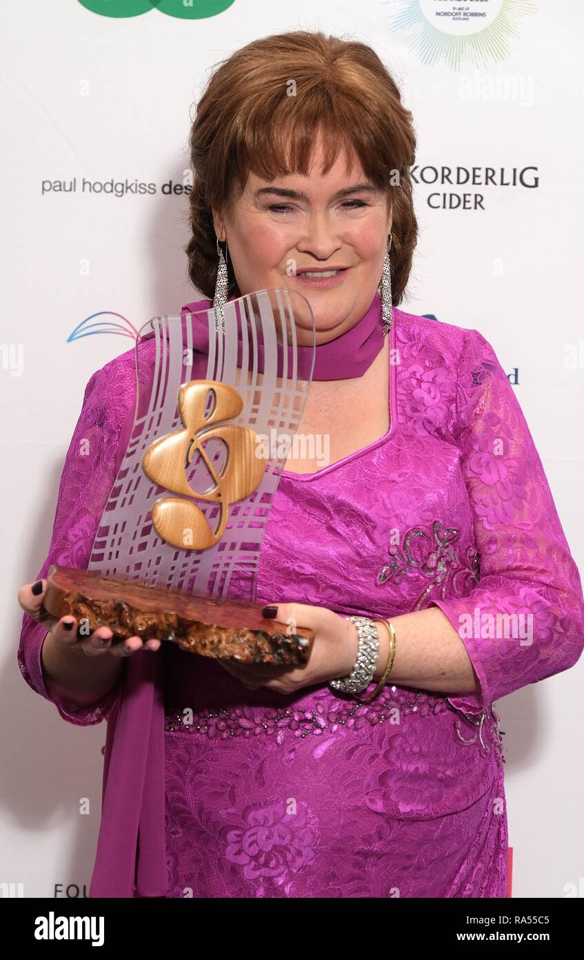 Celebrities Attend The Scottish Music Awards 2018 Honouring Annie