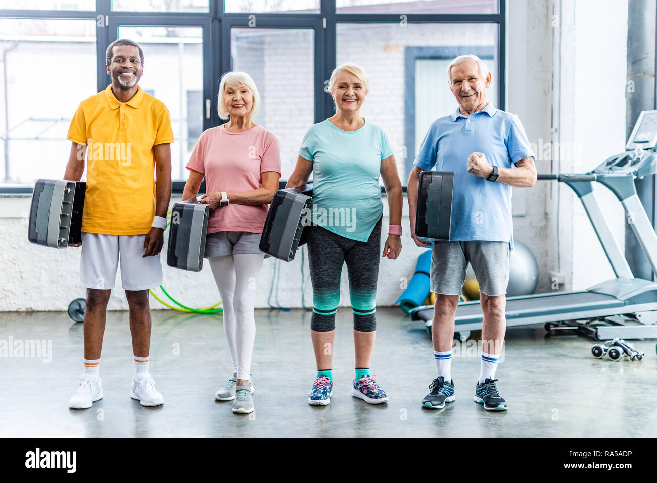 Multiethnic cardio hi-res stock photography and images - Alamy