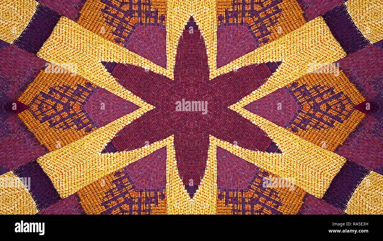 Abstract Ethnic Authentic Symmetric Pattern Ornamental Decorative ...