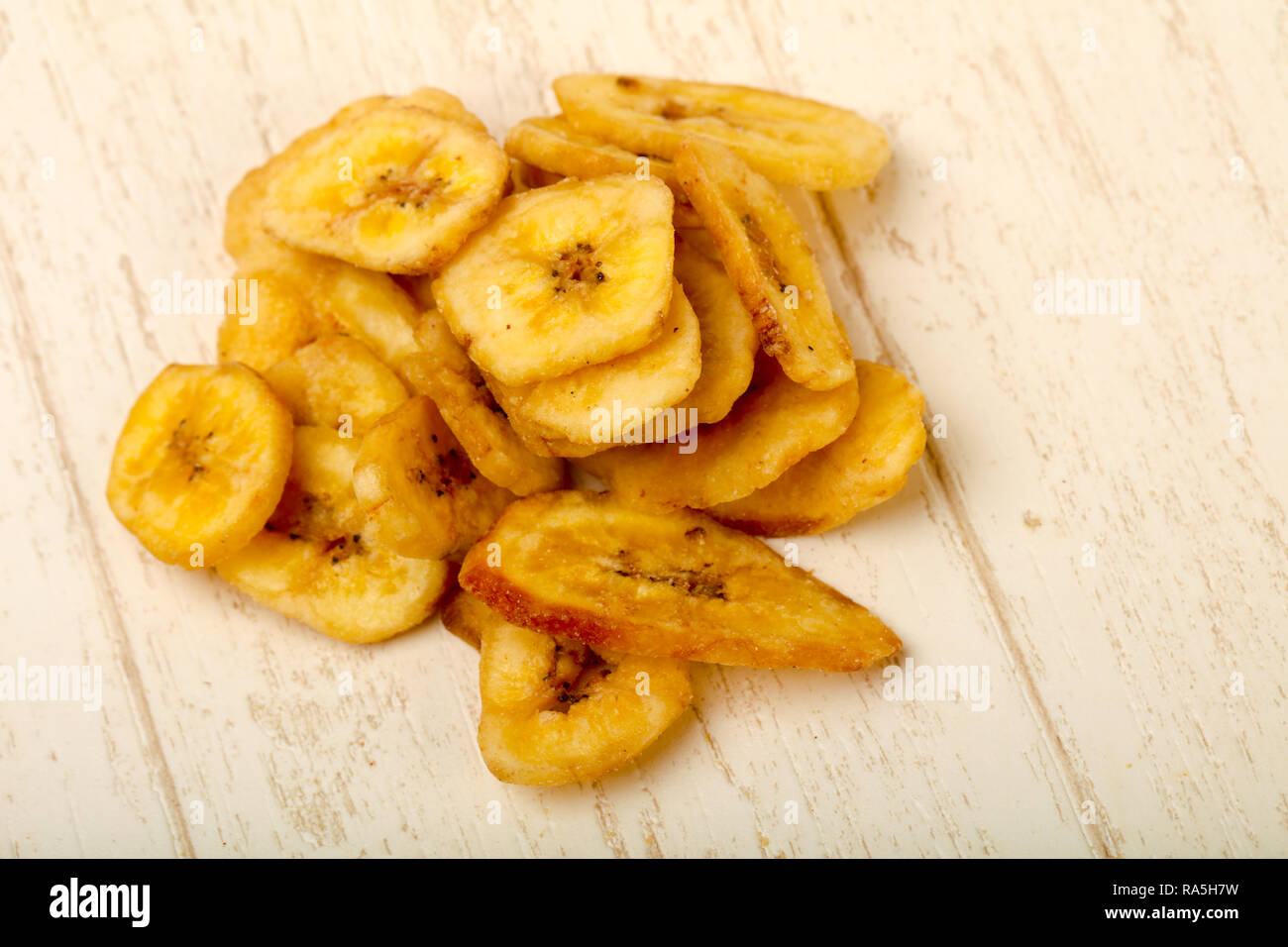 Dry banana chips Stock Photo Alamy