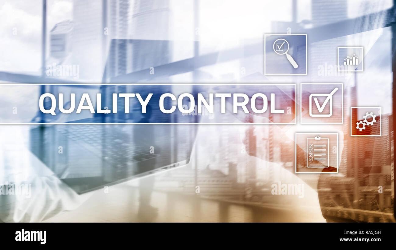 Quality control and assurance. Standardisation. Guarantee. Standards. Business and technology concept Stock Photo