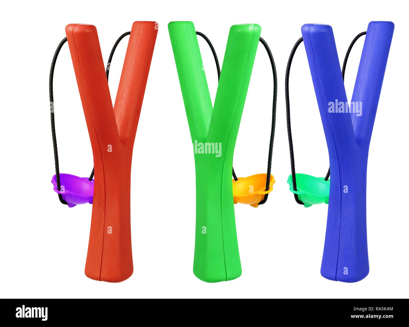 Slingshot on White Background Stock Photo