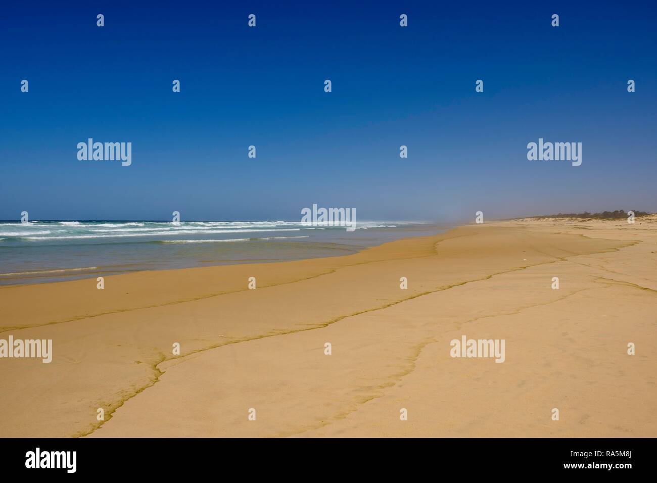 Lonely beach on the Atlantic coast, Dakar region, Senegal Stock Photo