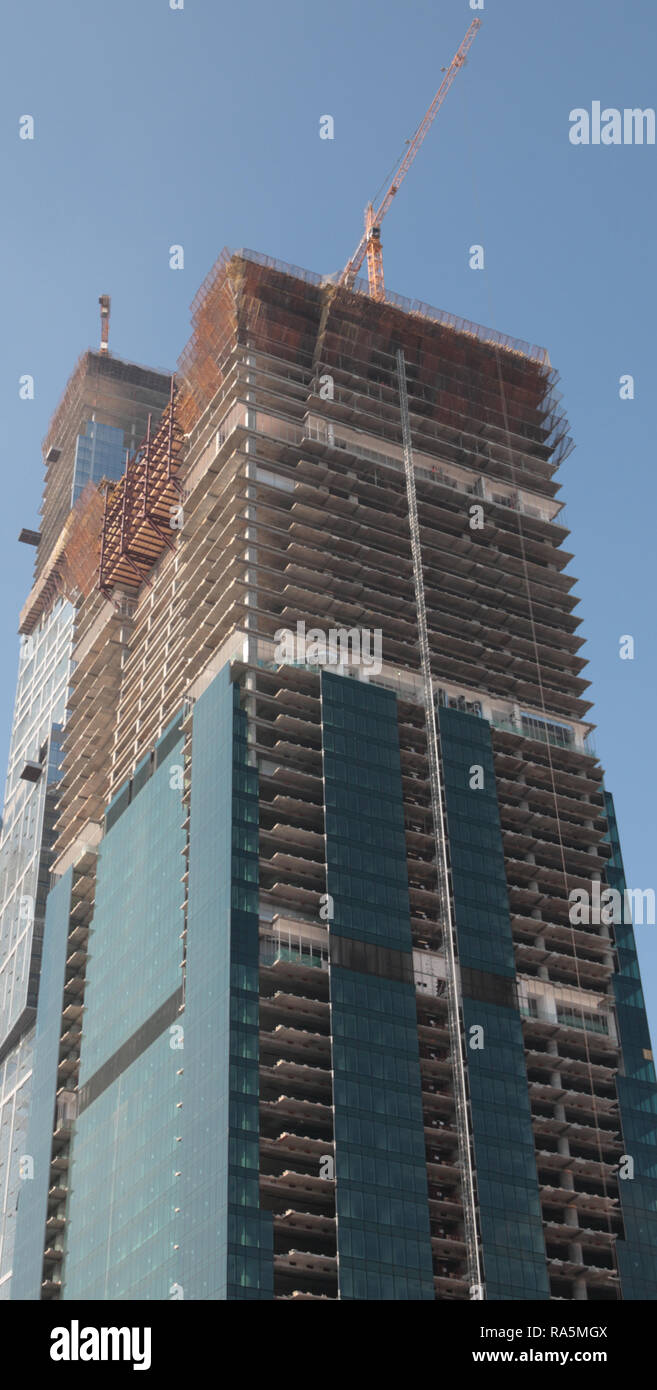 skyscraper develop on sky background at day Stock Photo - Alamy