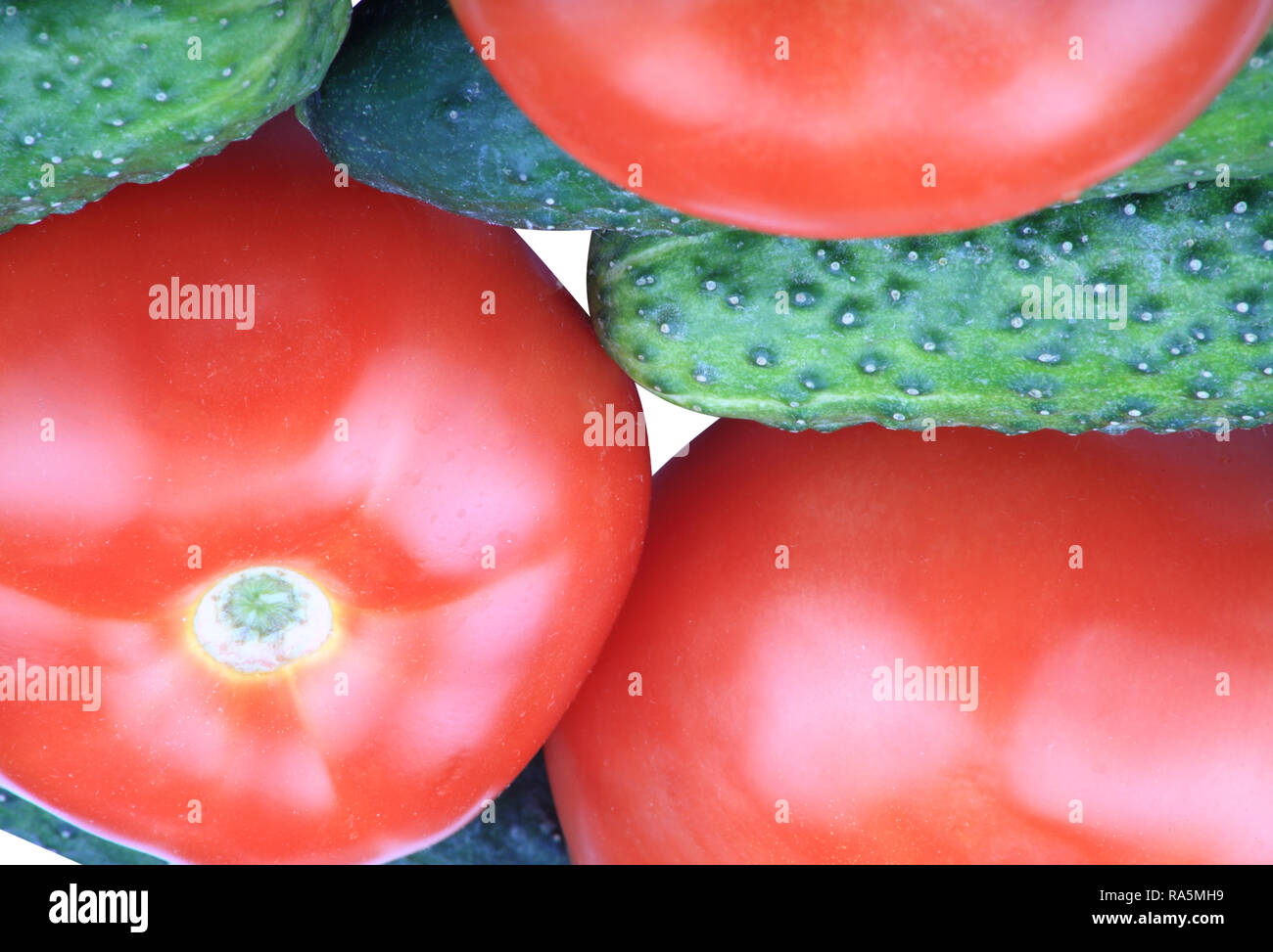 cucumber and tomato Stock Photo Alamy