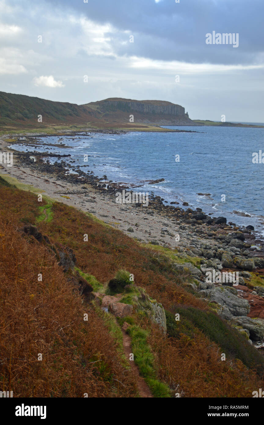 King's Cave scenic walk Isle of Arran Stock Photo Alamy