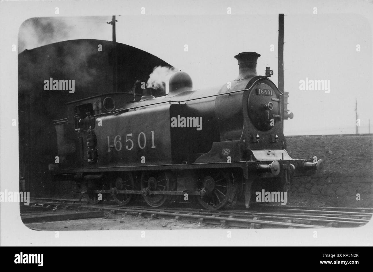 Caledonian Railway 0-8-0T freight locomotive No.493 of the 492 Class as LMS 16051 Stock Photo