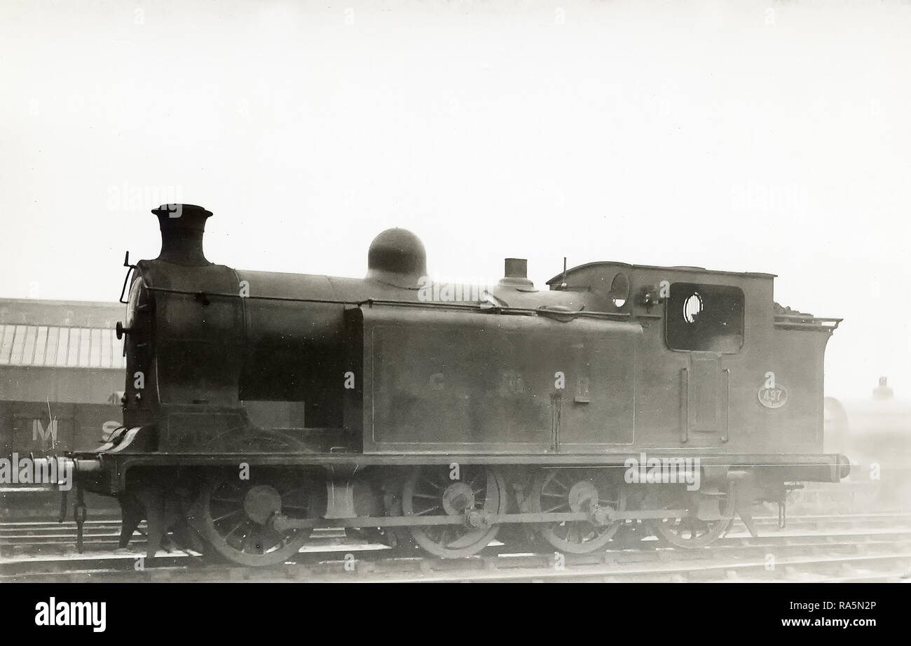 Caledonian Railway 492 Class 0-8-0T steam locomotive No.497 Stock Photo
