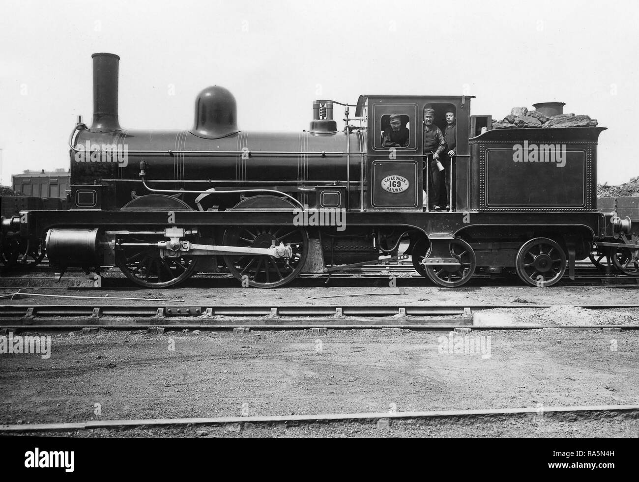 Caledonian Railway 0-4-4WT No.169 at Perth Stock Photo
