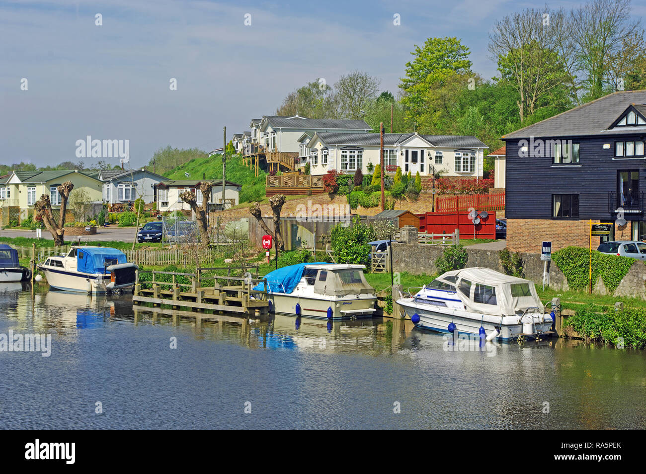 East Farleigh, River Medway, Kent Stock Photo Alamy