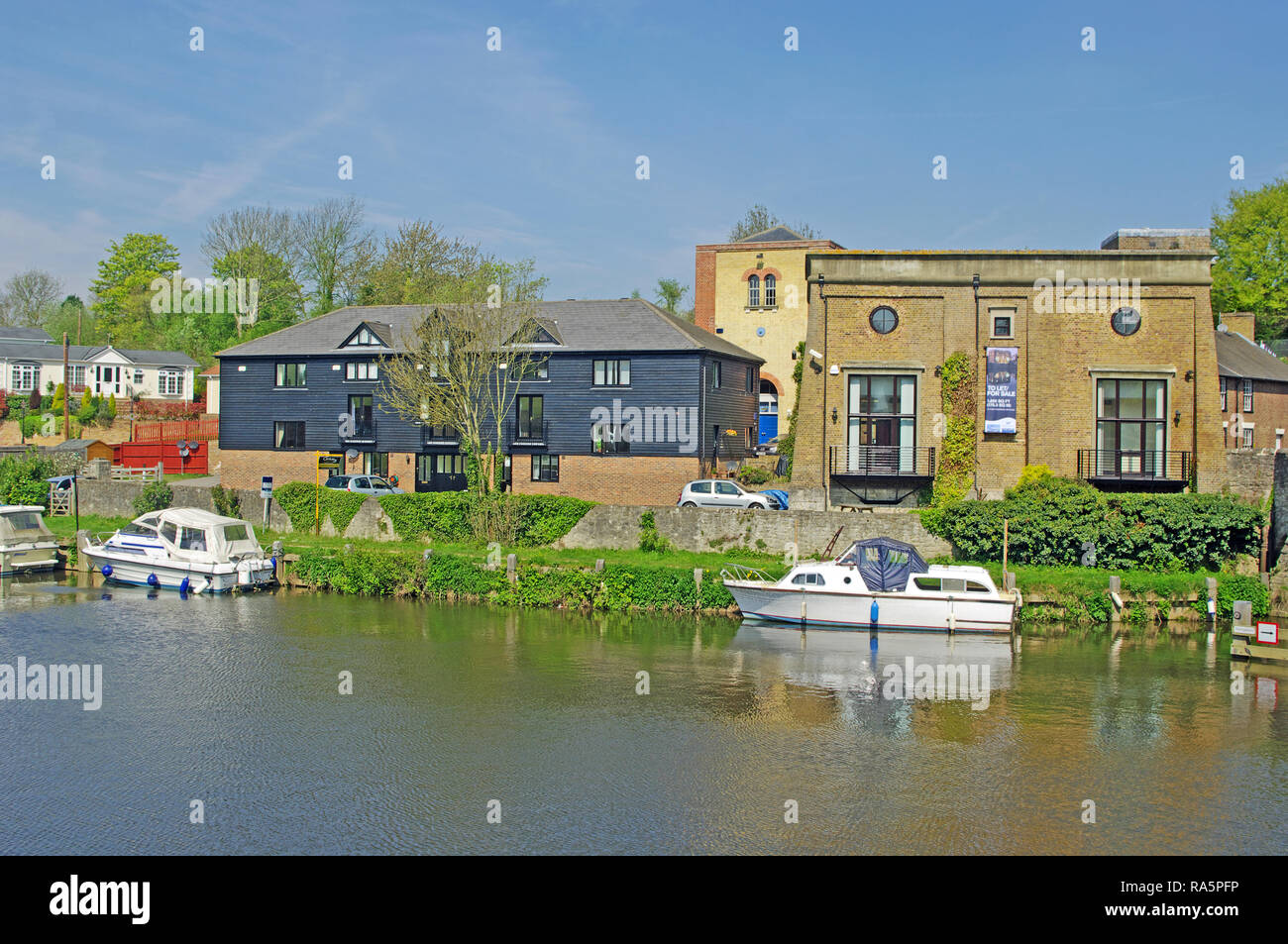 East Farleigh, River Medway, Kent Stock Photo Alamy