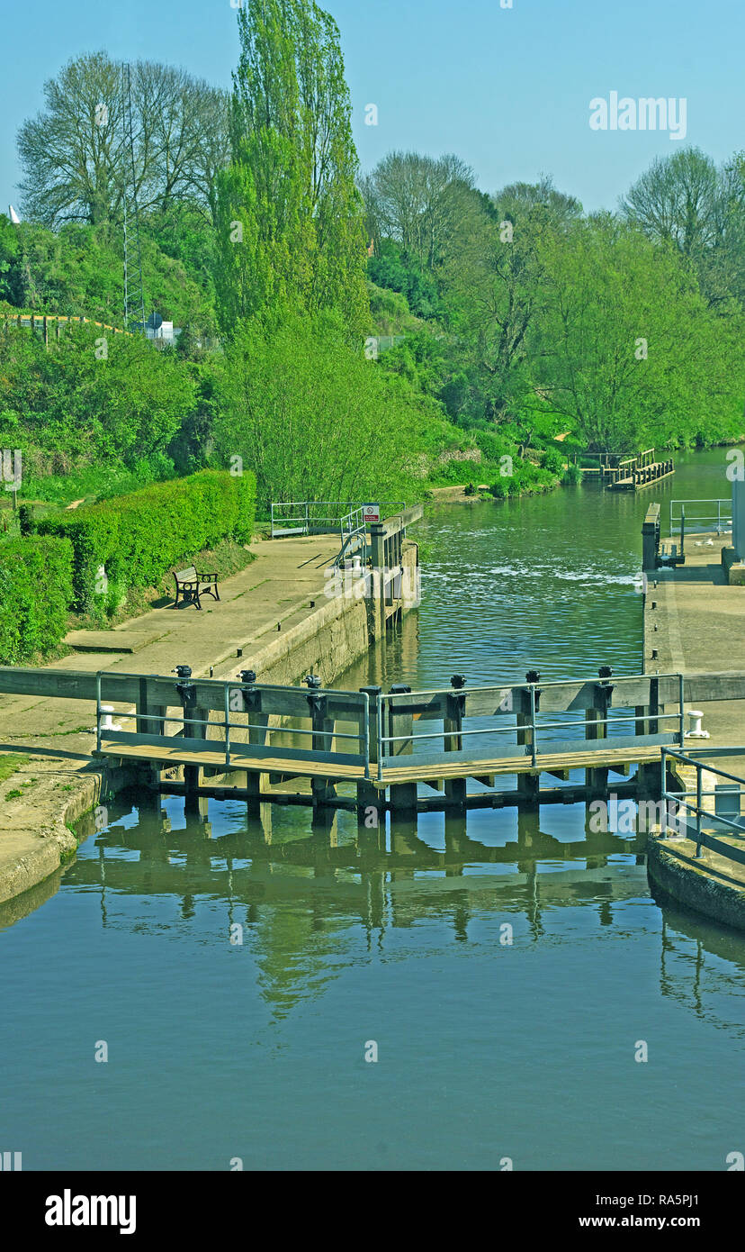 East Farleigh, River Medway, Kent Stock Photo Alamy