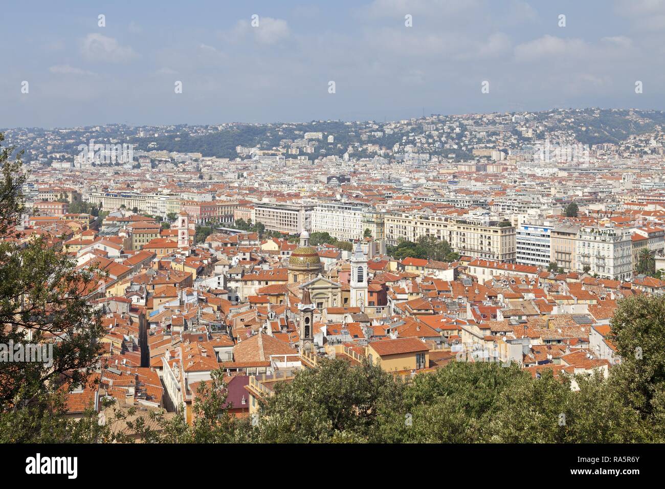 View from Castle Hill, Nice, Département Alpes-Maritimes, Provence-Alpes-Côte d'Azur, France Stock Photo