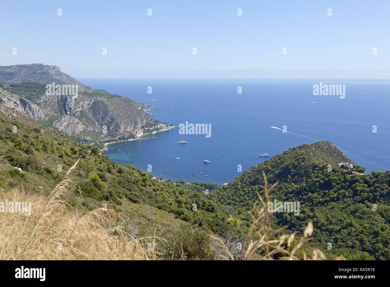 Coast, Cap d'Ail, French Riviera, Cote d'Azur, France Stock Photo - Alamy