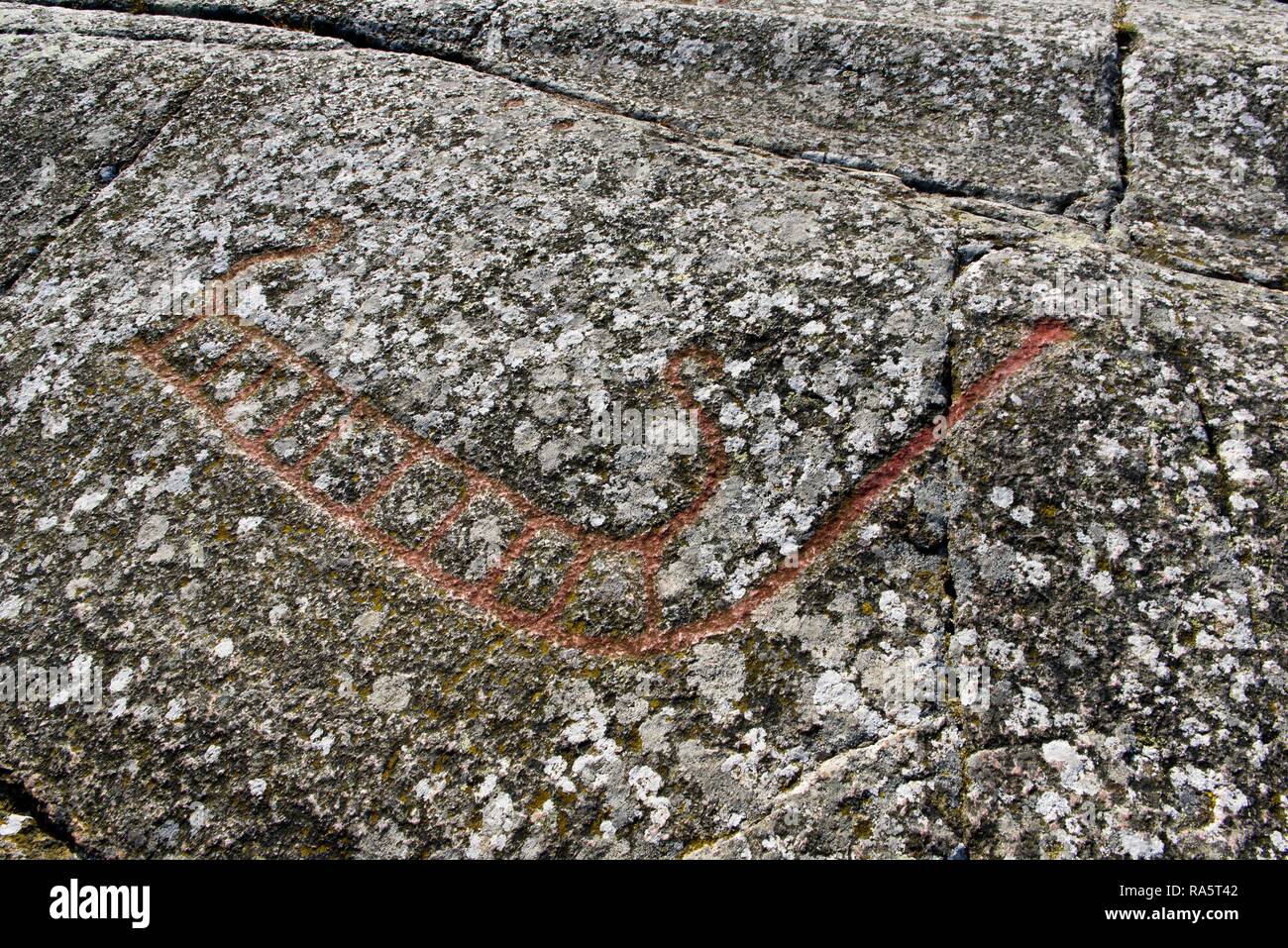 Petroglyphs of Madsebakke, Bronze Age to the Iron Age, the island