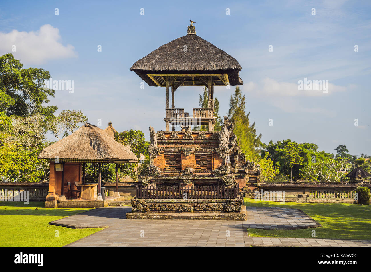 Traditional balinese hindu Temple Taman Ayun in Mengwi. Bali, Indonesia Stock Photo