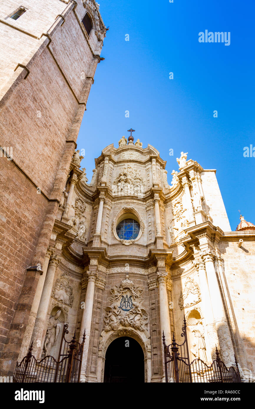 The iron doors of the Saint Mary's Cathedral or Valencia Cathedral in