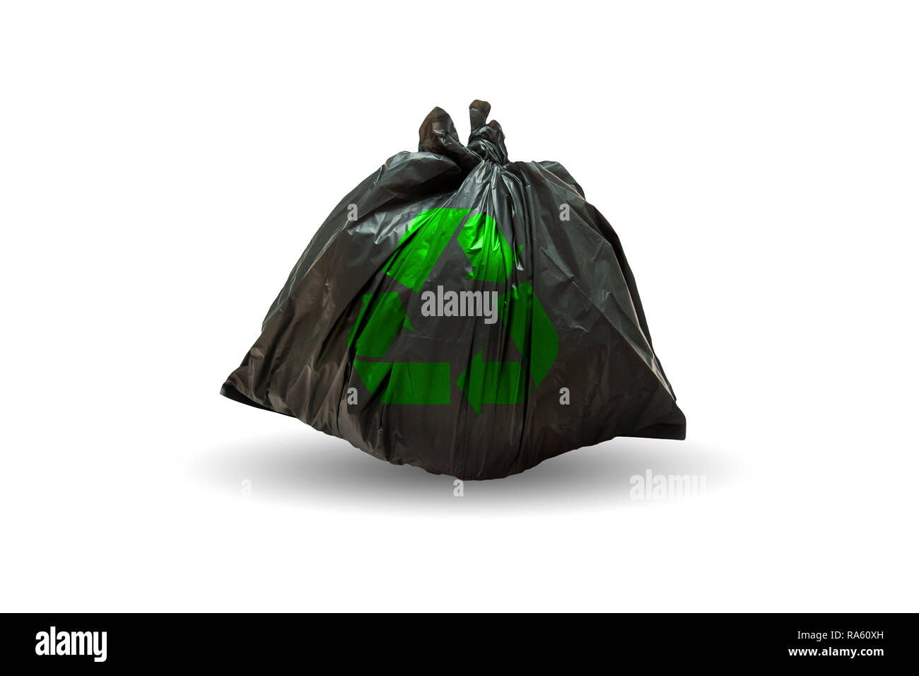 Garbage bag with recycle logo , Plastic bag Bin bag Waste