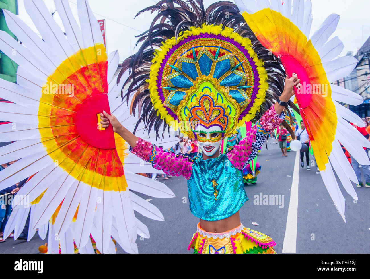 Participant in the Masskara Festival in Bacolod Philippines Stock Photo -  Alamy, image size:1300x981