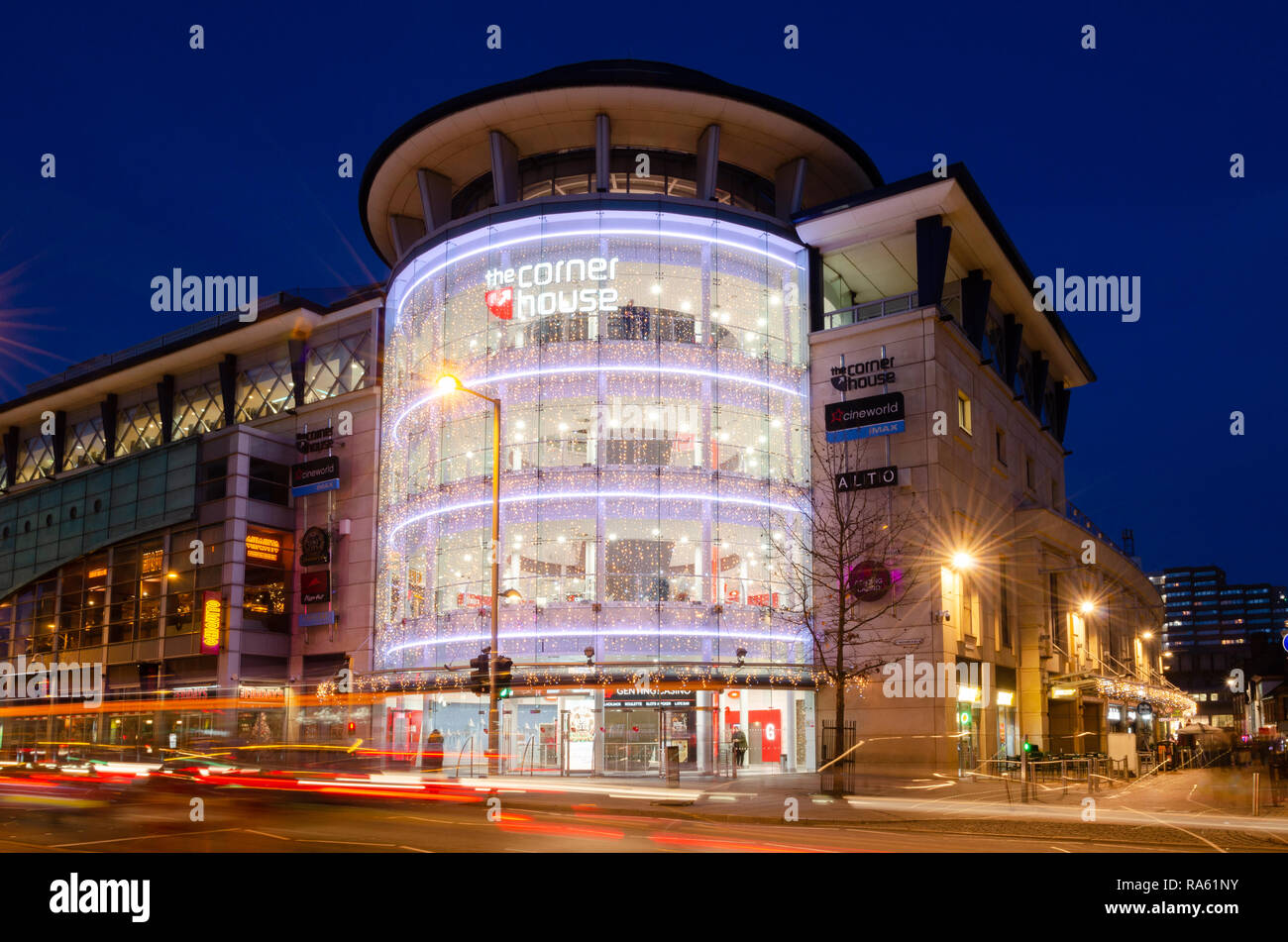 Long exposure of the Nottingham Cornerhouse Building Stock Photo Alamy