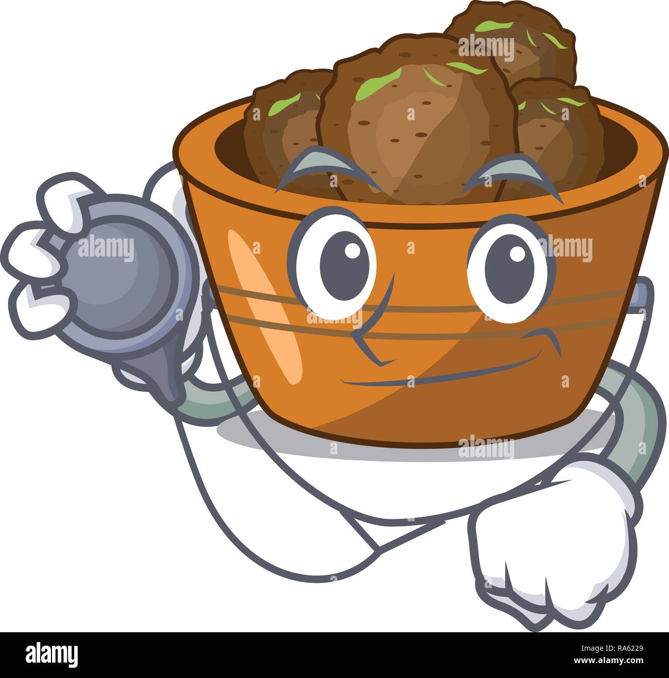 Doctor jamun gulab in a cartoon bowl Stock Vector Image & Art - Alamy