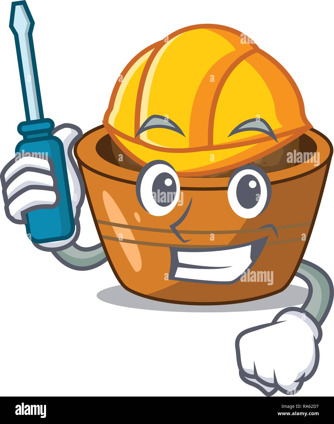 Automotive gulab jamun sprinkled with sugar mascot Stock Vector Image