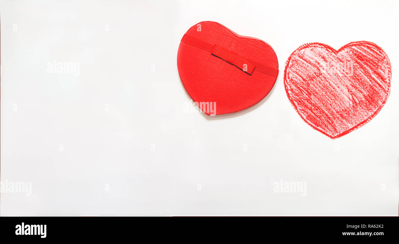 Hand drawn, crayon heart shape isolated on white background Stock Photo ...