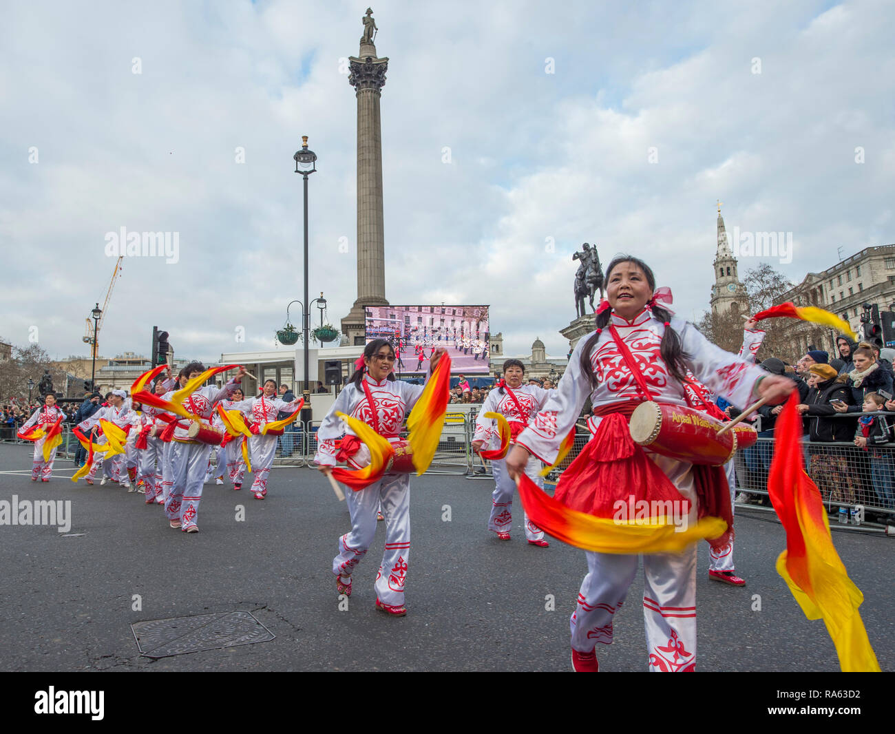 2019 London New Years Day Parade on 1st January, from Piccadilly to Whitehall in central London, UK. Credit: Malcolm Park/Alamy. Stock Photo