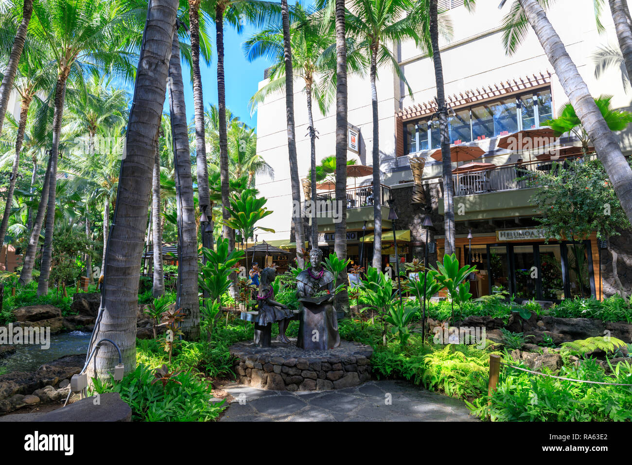 Honolulu Hawaii Dec 23 2018 View Of Royal Hawaiian Center At