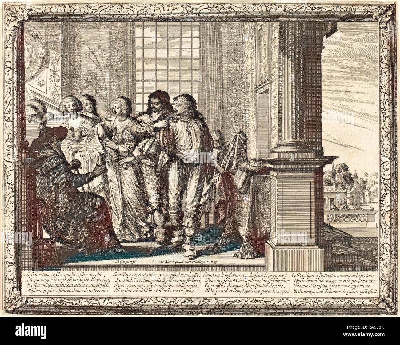 Abraham Bosse, French (16021676), The Prodigal Son's Father Orders the Best Robe and the