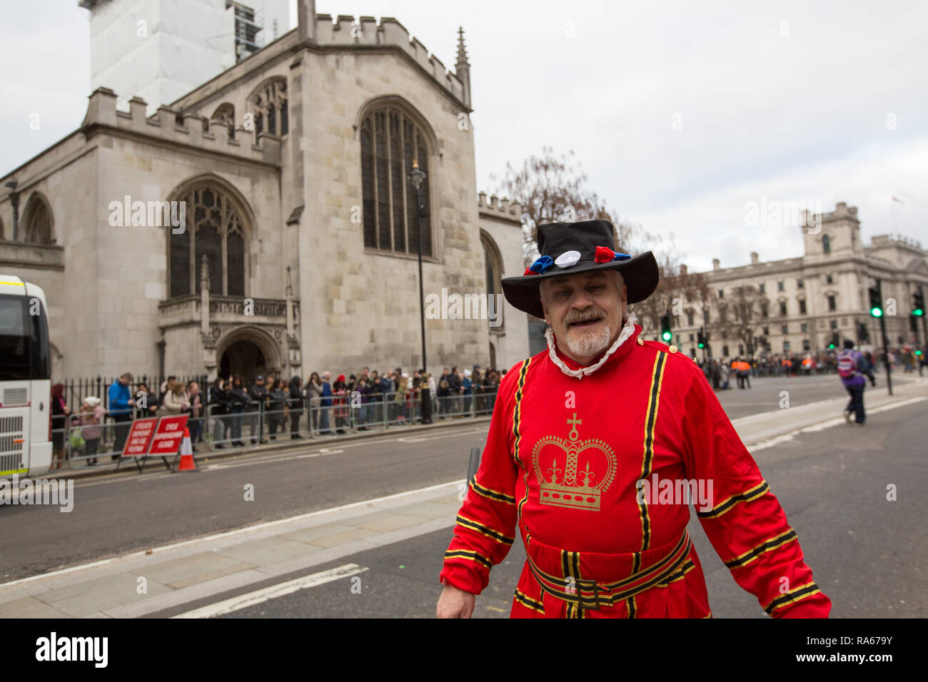 London, UK. 1st January, 2019. Performers from around the world and the UK come together in London for the New Years Day Parade Credit: George Cracknell Wright/Alamy Live News Stock Photo