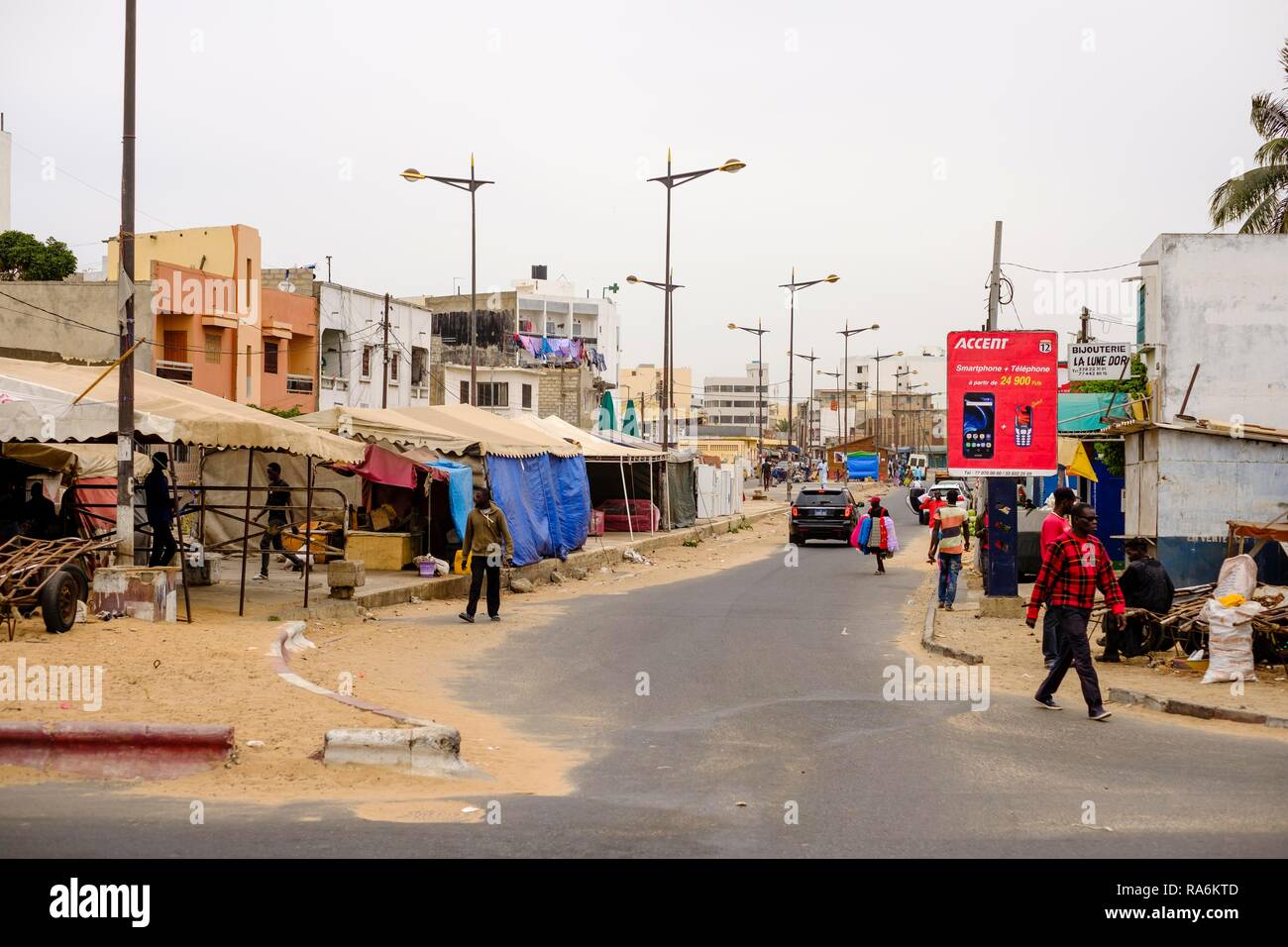 Street scene, Dakar, Senegal Stock Photo