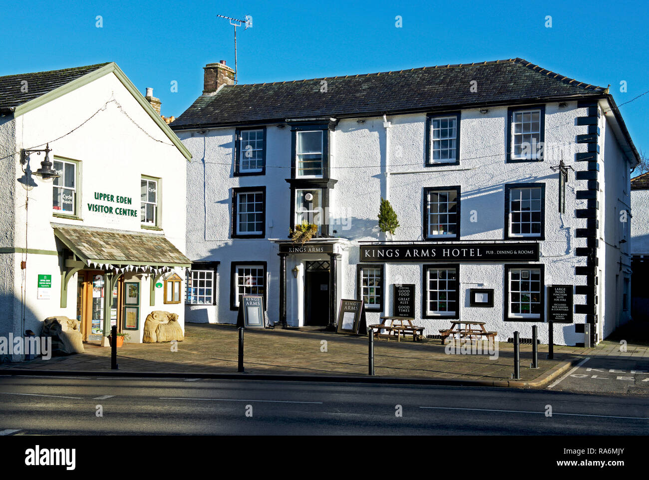 The Kings Arms Hotel, Kirkby Stephen, Cumbria England UK Stock Photo