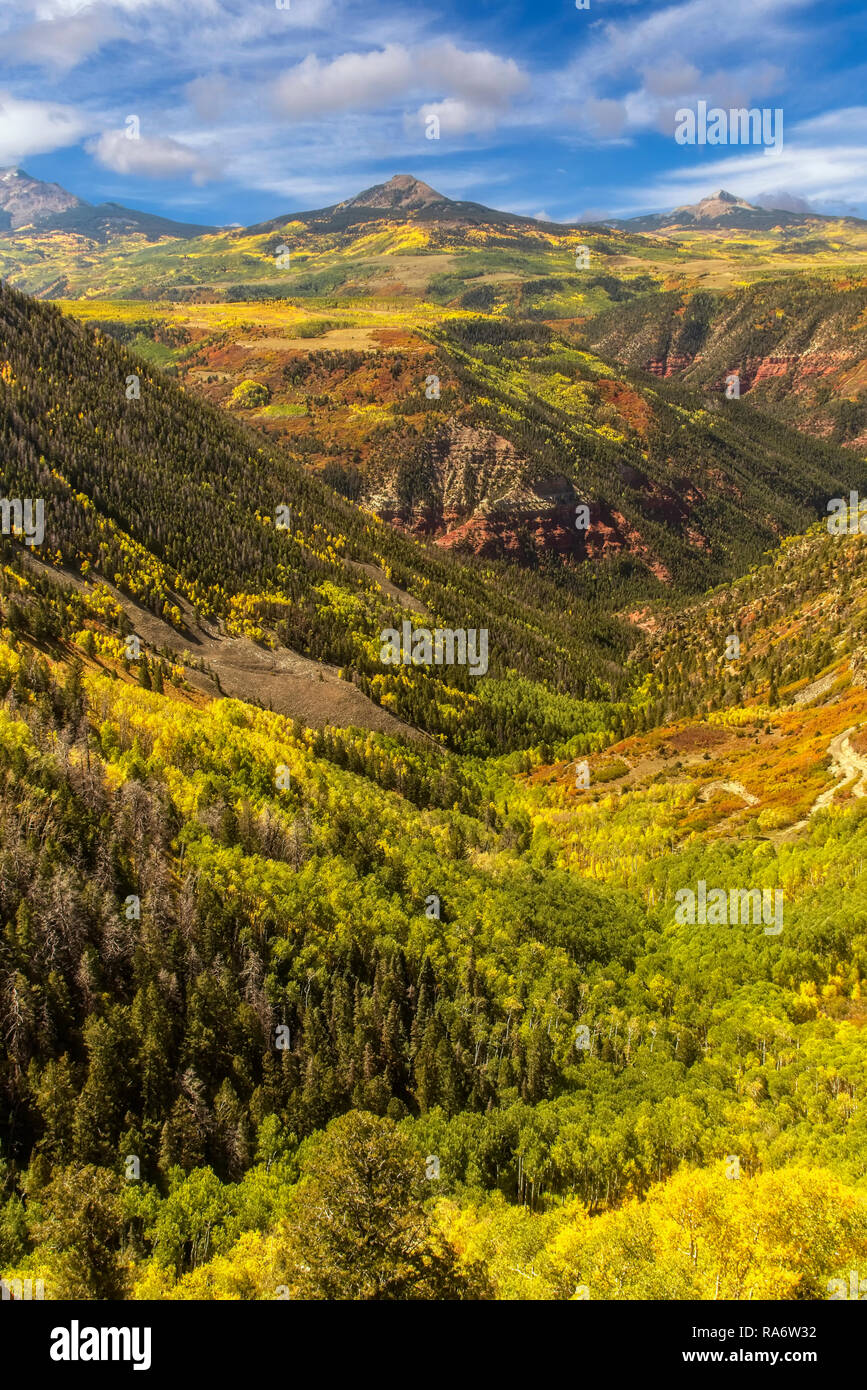 The San Juan mountains located in southwestern Colorado on a beautiful fall day Stock Photo