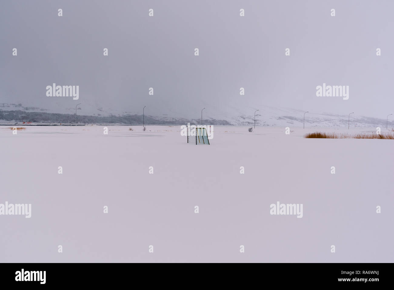 Winter in Akureyri Stock Photo