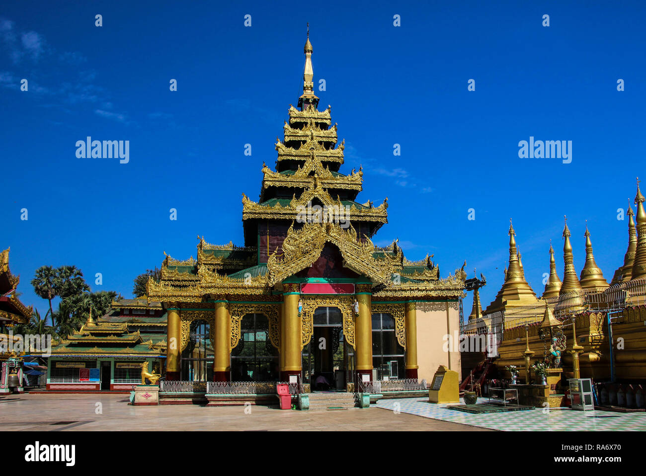 Shwemawdaw Pagoda, Bago, Myanmar (Burma) Stock Photo