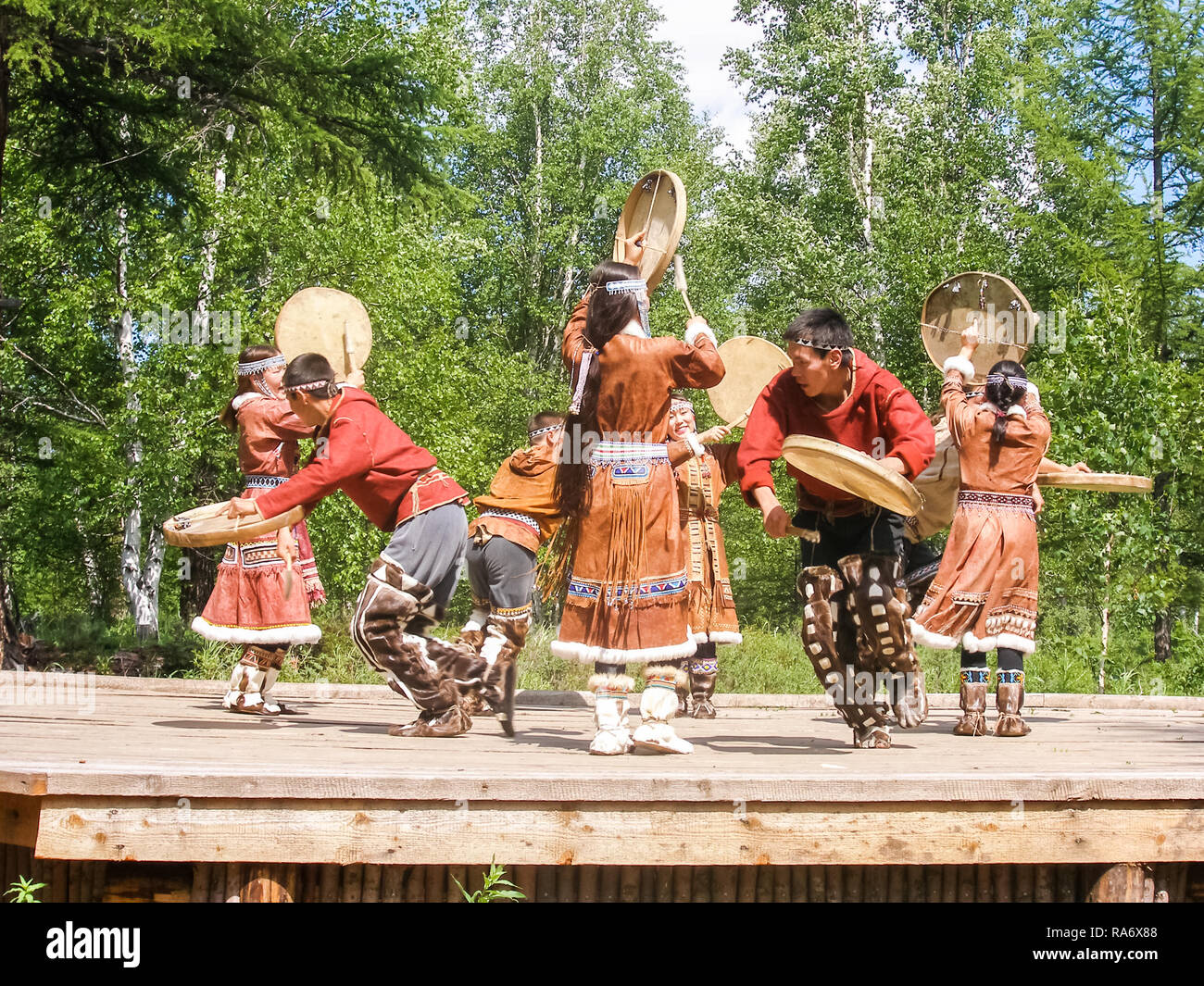 Petropavlovsk-Kamchatsky, Russia - July 12, 2018: Folk dances of the ...