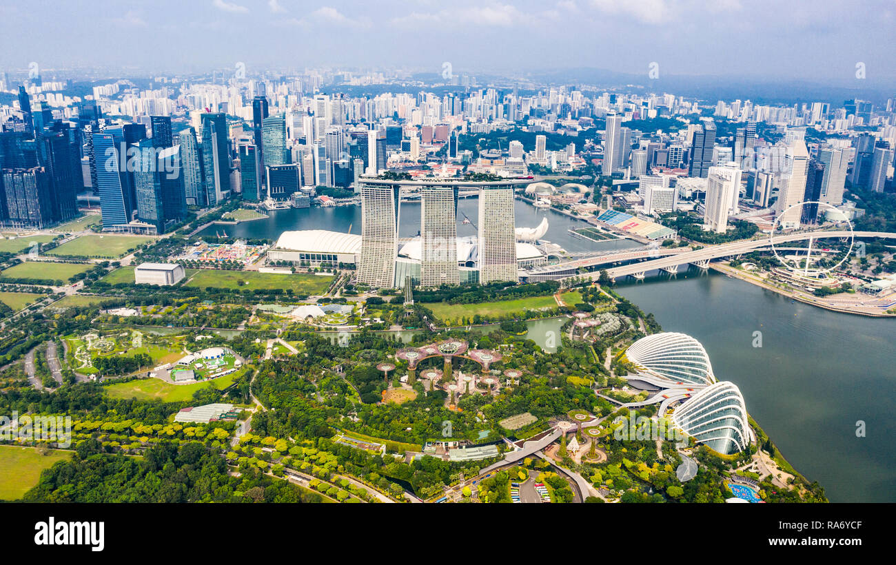 Gardens by the Bay, Marina Bay Sands Resort, Singapore Stock Photo