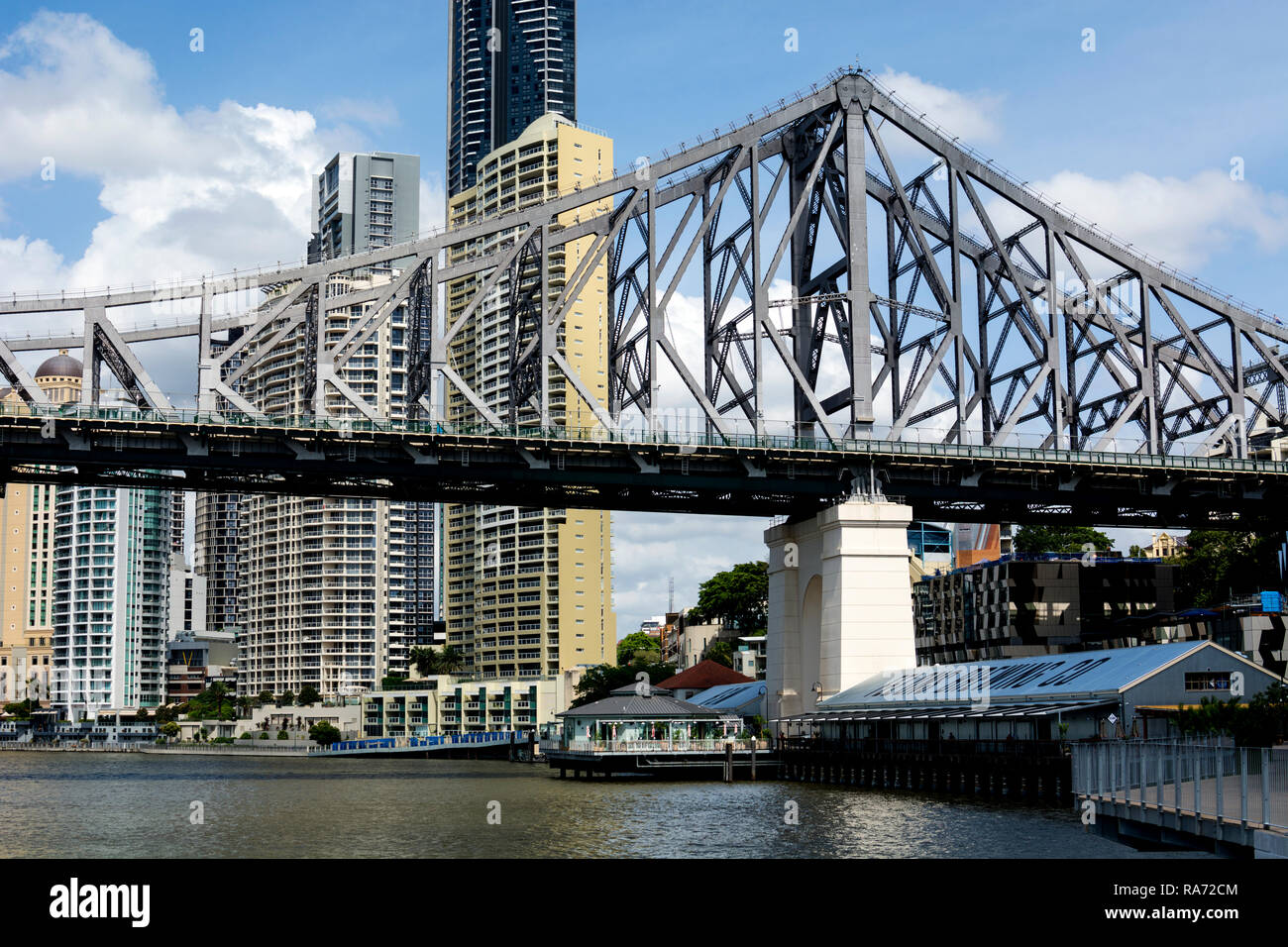 Story Bridge and Petrie Bight, Brisbane, Queensland, Australia Stock Photo