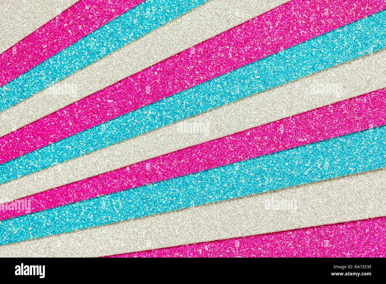Abstract shiny background of silver, pink and blue glitter Stock Photo