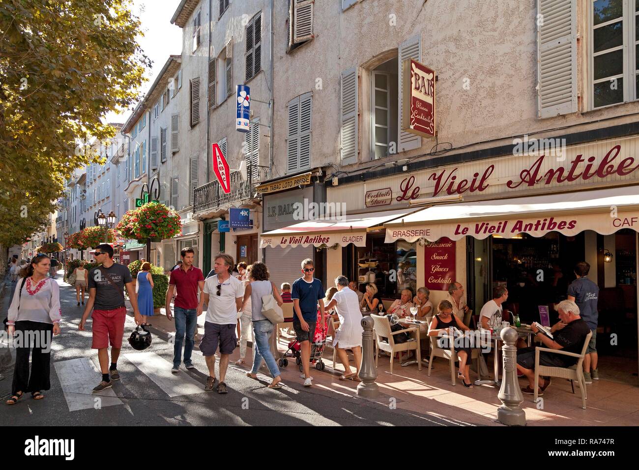 Old town, Antibes, Cote d'Azur, France Stock Photo