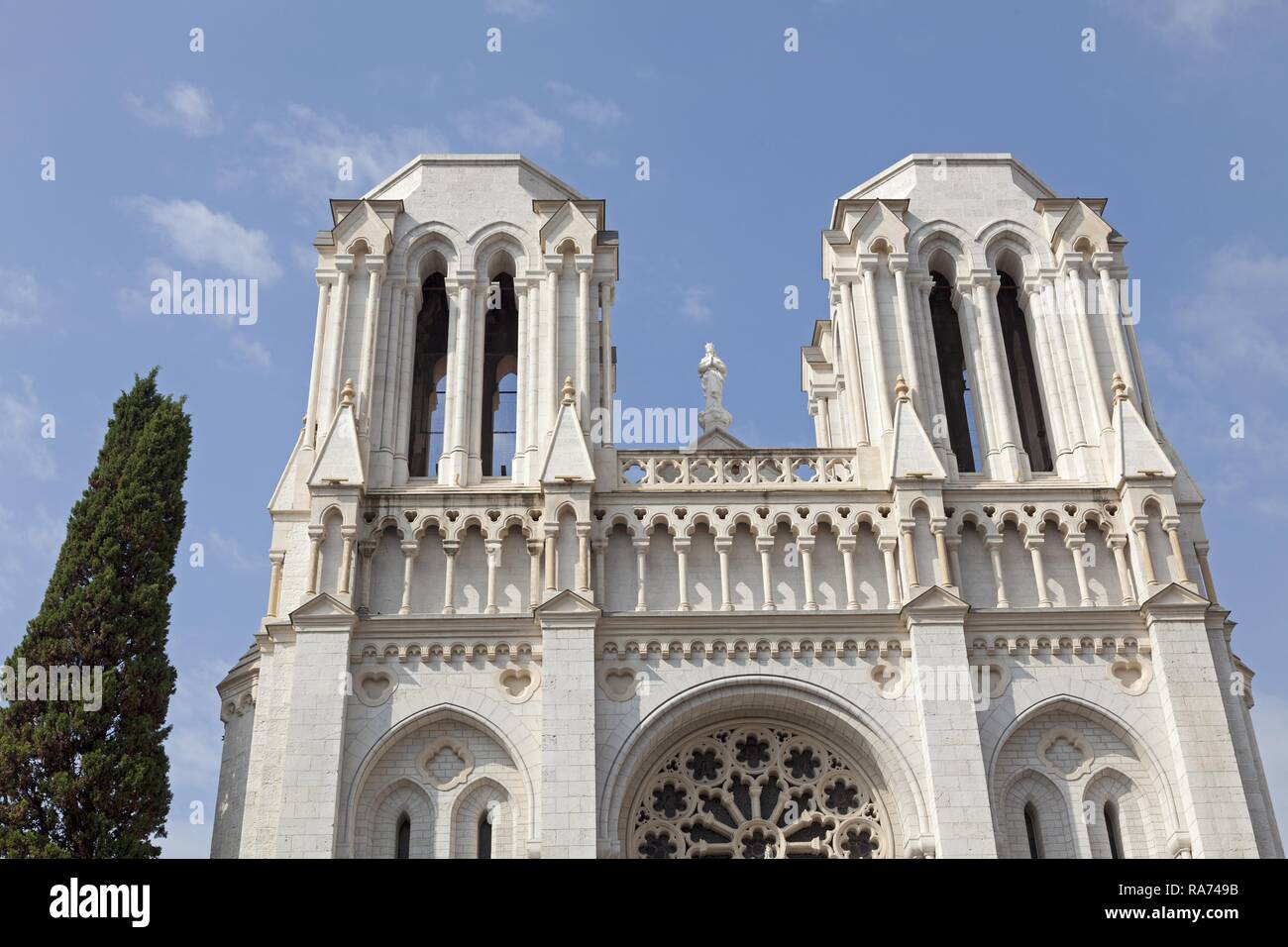 Notre-Dame de Nice, Nice, Département Alpes-Maritimes, Provence-Alpes-Côte d'Azur, France Stock Photo