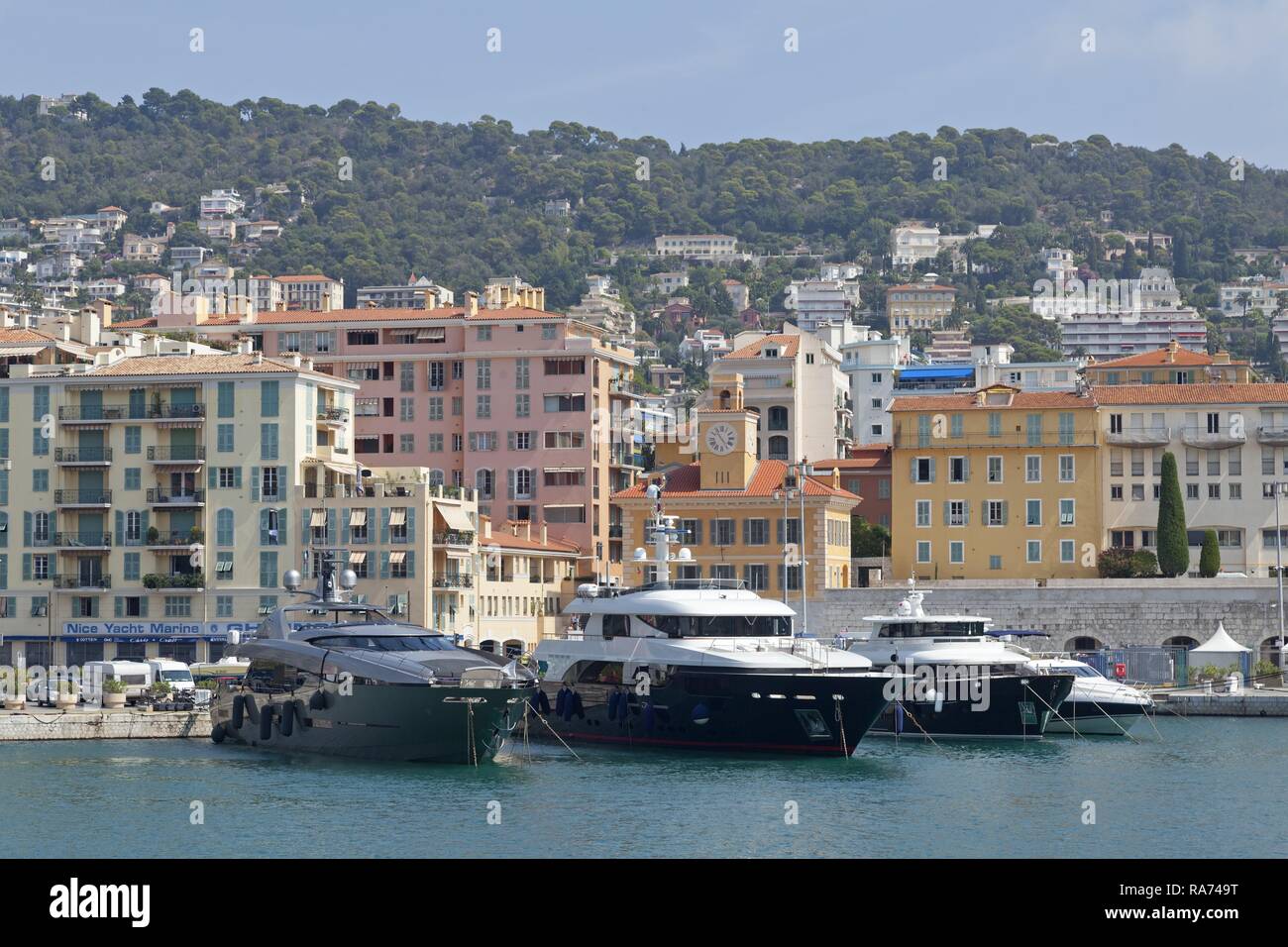Marina, Nice, Département Alpes-Maritimes, Provence-Alpes-Côte d’Azur, France Stock Photo