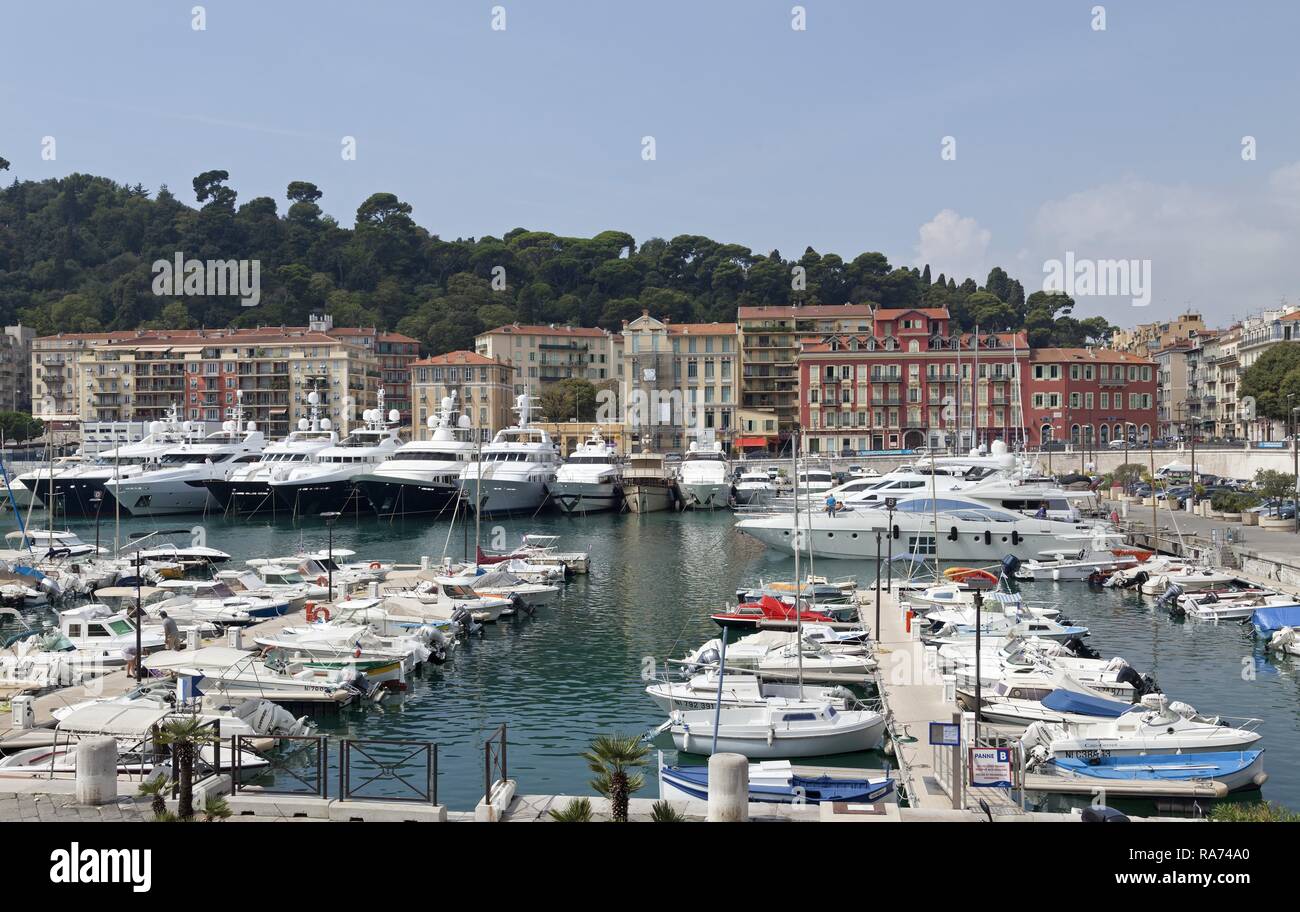 Marina, Nice, Département Alpes-Maritimes, Provence-Alpes-Côte d’Azur, France Stock Photo